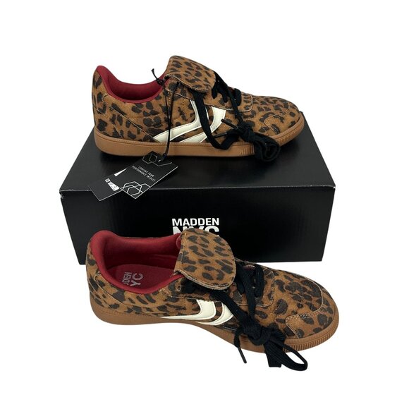 Madden NYC Women Leopard Print Sneakers Size 6 Lace Up Comfort Foam Insole - Picture 5 of 13